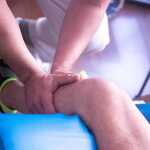 Manual therapy on lower leg